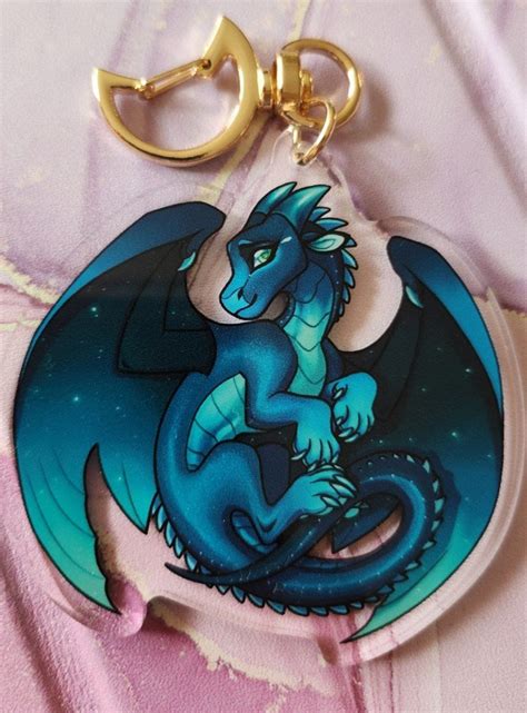 Moonwatcher Wings of Fire Wof Double Sided Acrylic Charm Dragon - Etsy