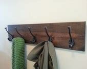 Rustic wood coat racks bookcases and home by CoastalOakDesigns