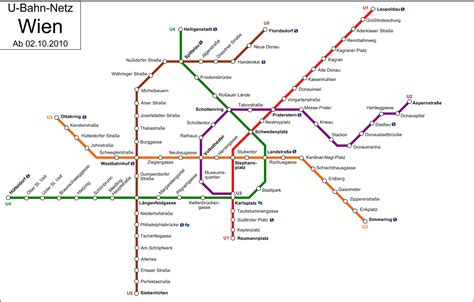 Vienna underground train map - Tram d Vienna map (Austria)