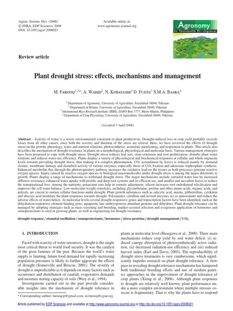 (PDF) Drought Stress Effects Mechanism - DOKUMEN.TIPS