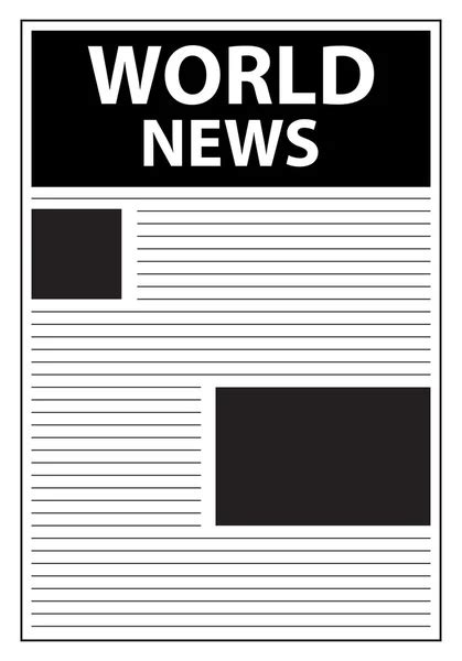 Newspaper Template Vector. Financial Articles, Business Information. Opening Editable Headlines ...