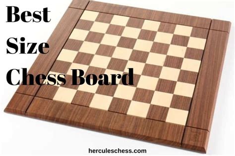 Best Size Chess Board: Official Dimensions - Hercules Chess