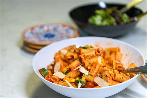 Paccheri Pasta With Summer Vegetables – MK Library