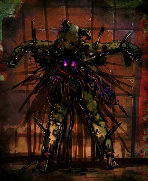 Springtrap, miedo, fnaf, arte HD phone wallpaper | Pxfuel