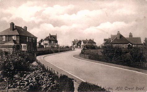 Hillcrest Road, Hythe, Kent c.1908. Looking up Hillcrest Road from ...