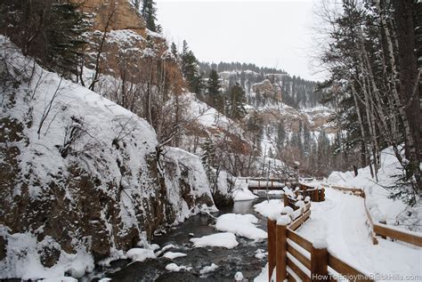 Roughlock Falls Trail | Spearfish Canyon | Snowshoeing