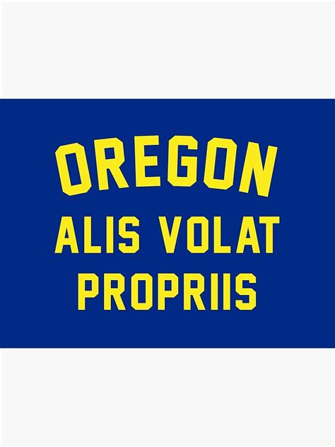 "The Oregon Motto (State Motto of Oregon)" Poster for Sale by franklinprintco | Redbubble