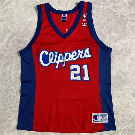 Vintage VTG 90S NBA LA CLIPPERS DARIUS MILES #21 CHAMPION JERSEY | Grailed