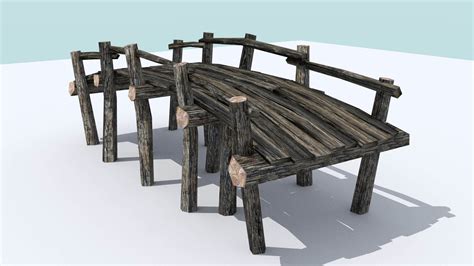 Wooden Bridges Pack - 3D Model by ZB3D