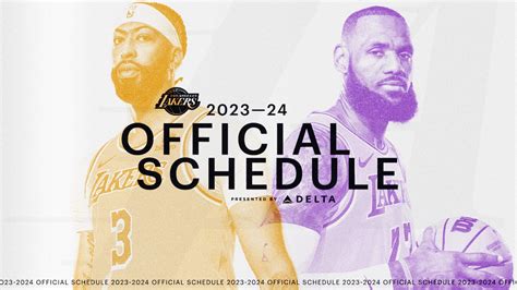 Lakers Announce 2023-24 Season Schedule, Presented by Delta Air Lines ...