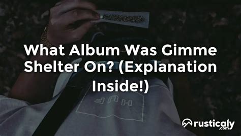 What Album Was Gimme Shelter On? (Explanation Inside!)