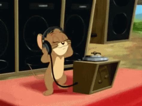 Tom And Jerry Listening To Music GIF - TomAndJerry Jerry ...