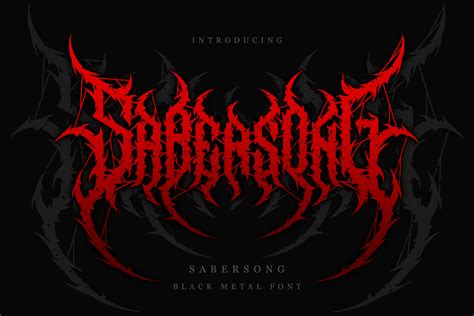 Sabersong | Black Metal Font Vol.3 :: Behance