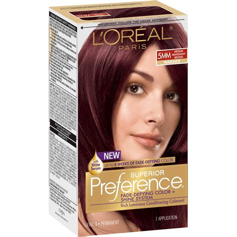 L'Oréal Paris Superior Preference 5MM Medium Mahogany Brown Permanent ...