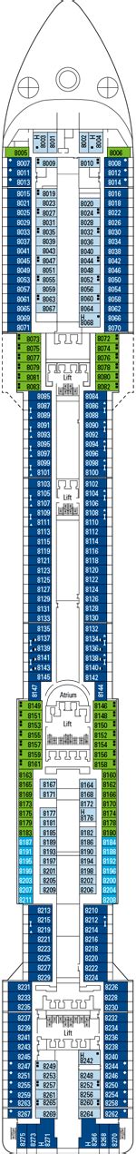Deck plan MSC Divina on full screen