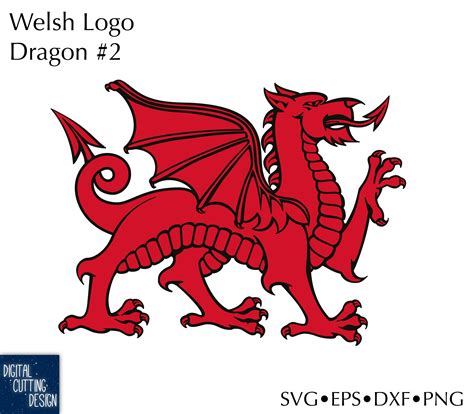 Welsh Dragon 2 Wales National Symbol Vector Resizable - Etsy UK