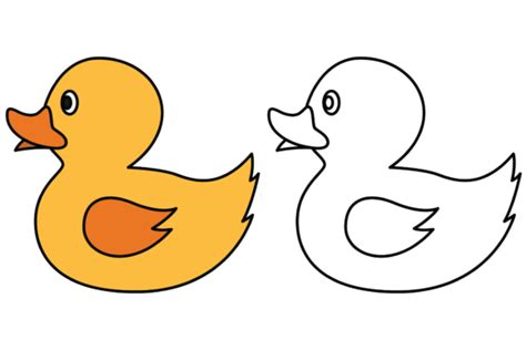 Coloring Duck for Kids Graphic by studioisamu · Creative Fabrica