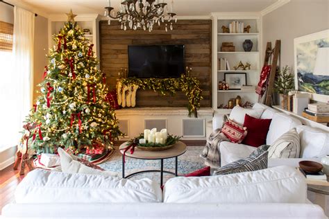 Christmas Living Room 2020 - Shades of Blue Interiors