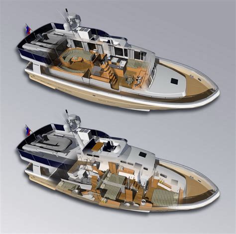 16m steel trawler yacht interior - Boat Design Net Gallery