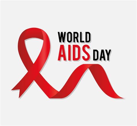 Premium Vector | World aids day. aids awareness red ribbon.