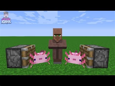 Axolotl + Villager + Axolotl = ??? | FNF Friday Night Funkin' Characters in Minecraft | Axolotl ...