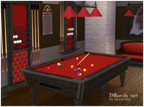 Billiards Set The Sims 4 - SIMS4 Clove share Asia Tổng hợp Custom Content The Sims 4 game