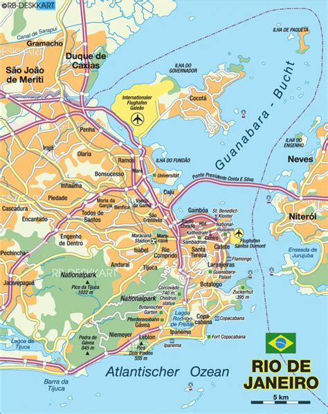 Rio de Janeiro Map - ToursMaps.com