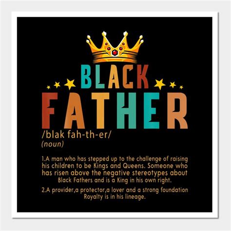 a black father poem with a crown on top