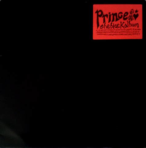 Prince – The Black Album (1988, Vinyl) - Discogs