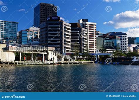 Wellington Sky Line with the City To Sea Bridge Editorial Image - Image of blue, copyspace ...