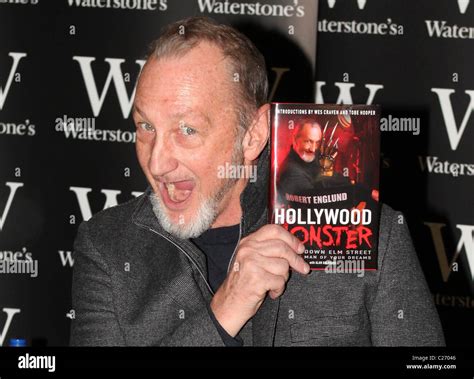 Robert Englund cult actor, best known for playing Freddy Krueger, signing copies of his new ...