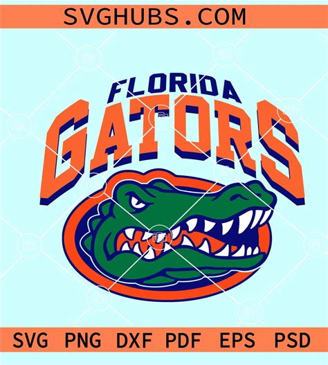 Florida Gators SVG, Florida Fear The Chomp Gator SVG, Funny Florida Gator Logo SVG