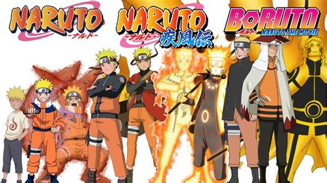 Uzumaki Naruto Characters Evolution Formsall Jutsu Naruto Shippuden