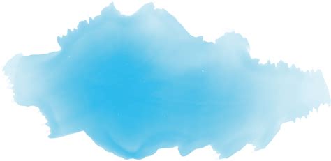 Download HD Blue Watercolor Png - Blue Watercolor Cloud Transparent PNG Image - NicePNG.com