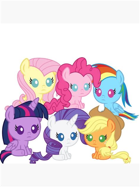 "My little pony babies " Canvas Print for Sale by Manehatten | Redbubble