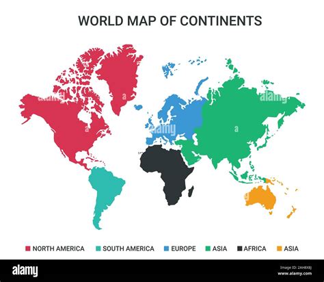 World Continents Map Vector Map Continents Map Vector - Riset