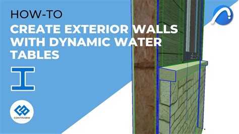 Create Exterior Wall with Water Tables in Archicad Complex Profiles