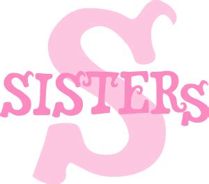 Sisters Word Art Graphic (Free Printable Clip Art)