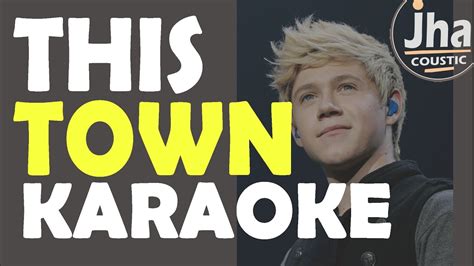 Niall Horan - This Town (Live, 1 Mic 1 Take) [ Karaoke Acoustic ] - YouTube