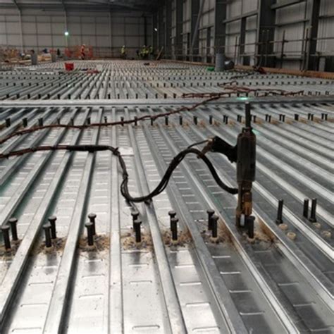 Shear Stud Welding to Metal Decking - SWUK Steel Decking Supply & Install