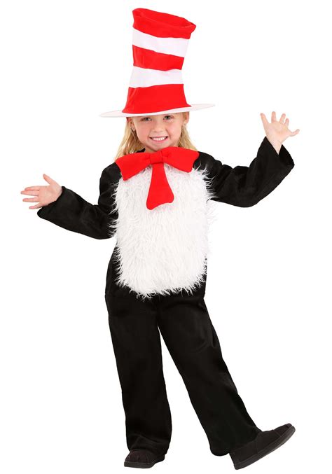 Deluxe Cute Toddler Cat in the Hat Costume - Toddler Cat in the Hat Costume Ideas