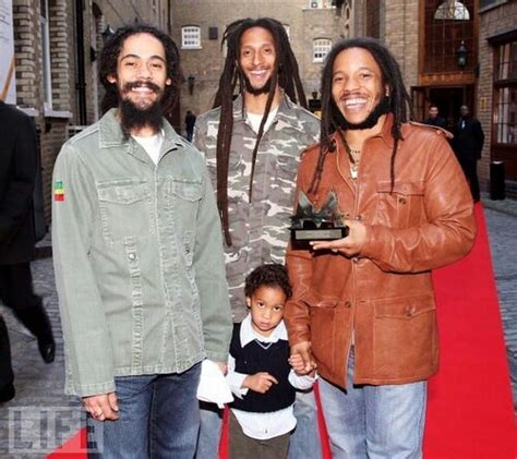 Damian, Julian, Stephen and son. Red Carpet. | Marley family, Bob marley pictures, Marley brothers