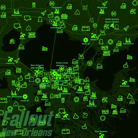 Fallout: New Orleans map concept V2 (all icons) : r/ImaginaryFallout