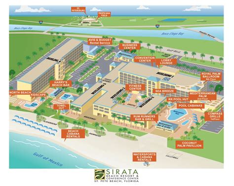 Sirata Beach Resort Map - Chicky Blondelle