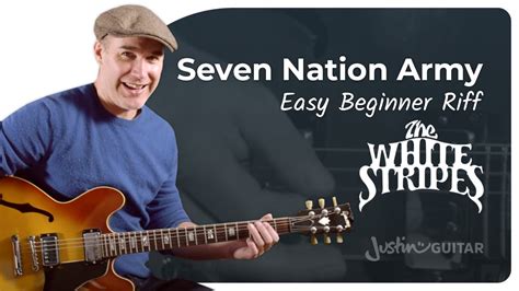 Seven Nation Army Easy Riff Guitar Lesson | The White Stripes - YouTube