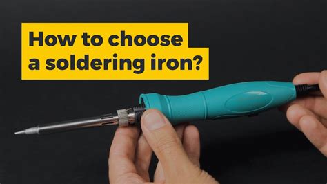 How to Choose a Soldering Iron. Main Types - YouTube