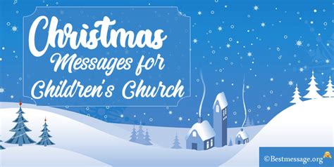 Christmas Message for Children’s Church