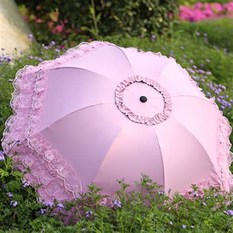 Windfall Ladies Lace Parasol Umbrella Anti-UV Protection Sun Shade UPF ...