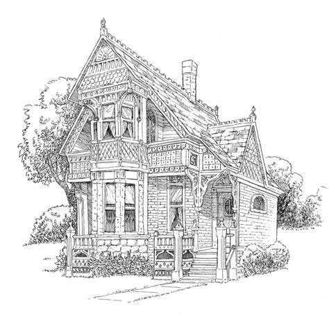 Mansion Coloring Pages Printable - Dejanato