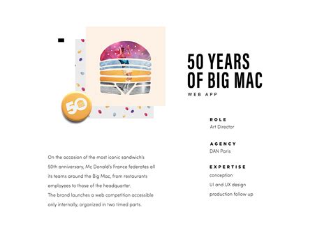 THE BIG MAC CHALLENGE - WEB APP on Behance